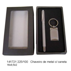 Chaveiro de Metal e Caneta