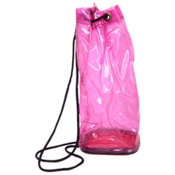 Saco Mochila Pequeno Porta Shampoo em PVC