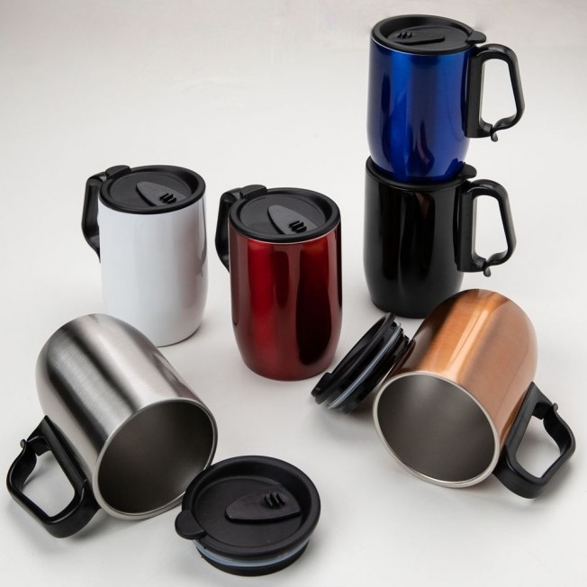 Caneca Inox Parede Dupla 400 ml